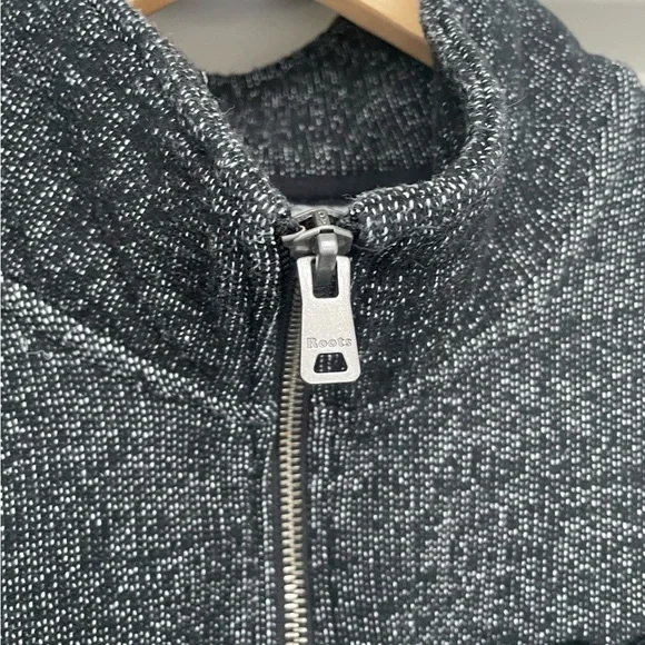 ROOTS Organic Original Half Zip Stein Black Pepper - Picture 4 of 9